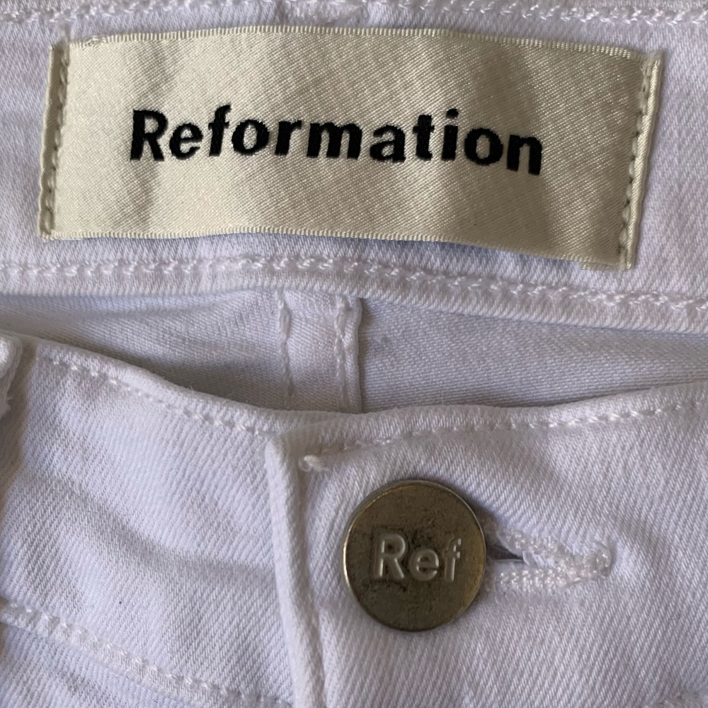 Reformation RARE SAMPLE PJ Jean in White